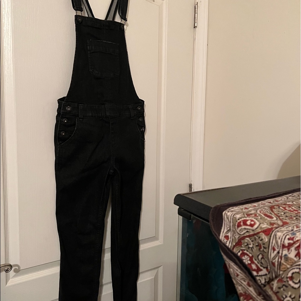 Sneakpeek Black Denim Overalls